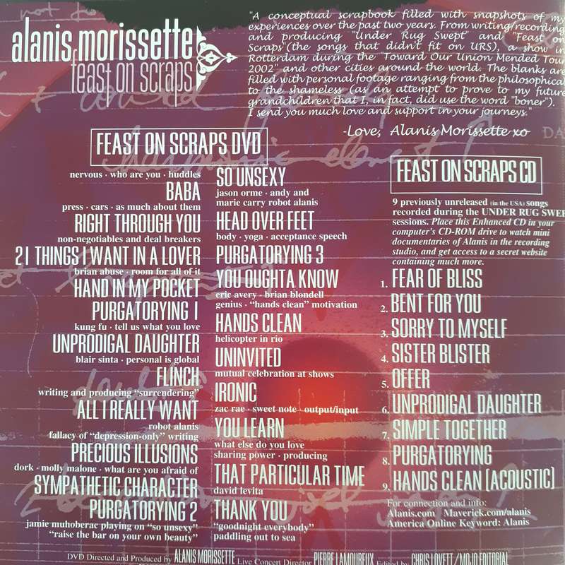 Alanis Morisette - Feast On Scraps [DVD + CD] (2002)