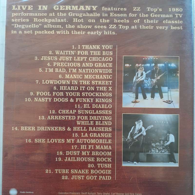 ZZ Top - Live In Germany 1980 [DVD] (2011)    *NEW, sealed