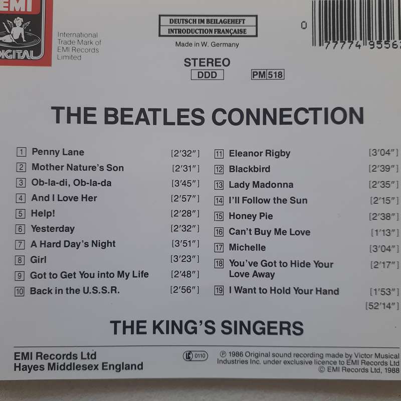 The King's Singers - The Beatles Connection [Import CD] (1986)