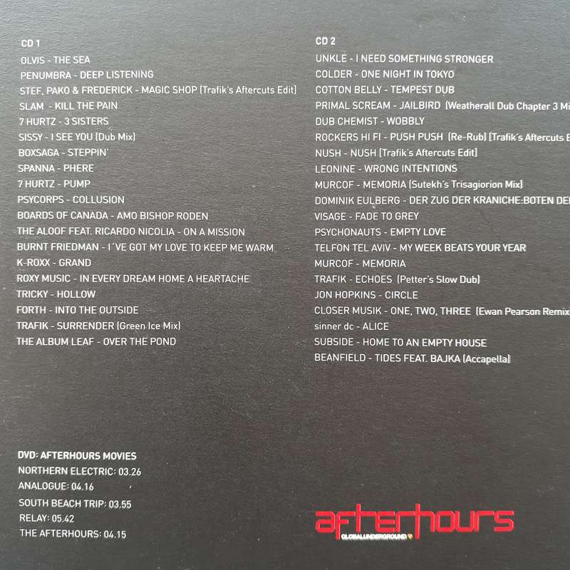 Global Underground Afterhours 2 - Various Artists (2 CD + 1 DVD) (2005)