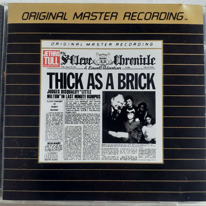 Jethro Tull - Thick As A Brick [24 KT Gold CD Original Master Recording] (1972/re1988)