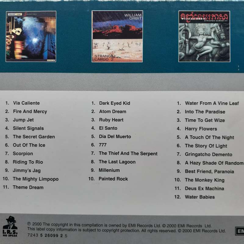 William Orbit - Strange Cargo I - III (3CD Box) (2000)