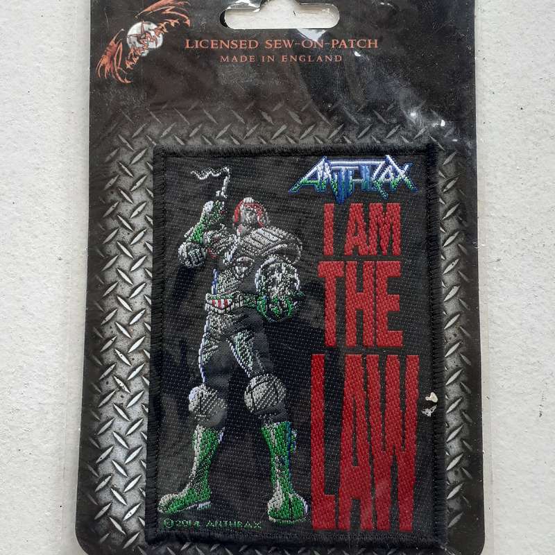 Woven Patch - Anthrax - I Am The Law