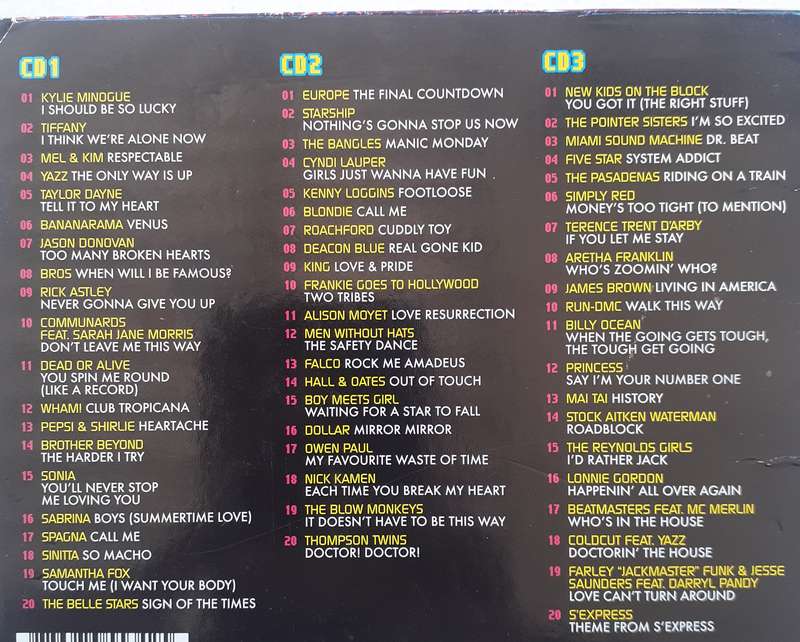 Big Tunes Back 2 The 80s - Various Artists [3CD Box] (2010)
