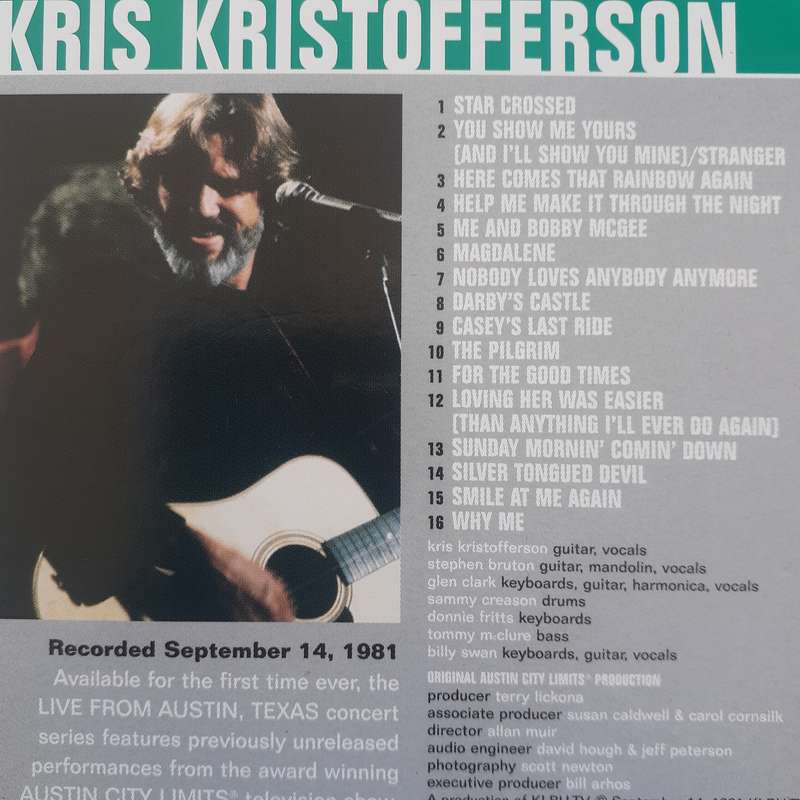 Kris Kristofferson - Live From Austin Tx [DVD] (2006)