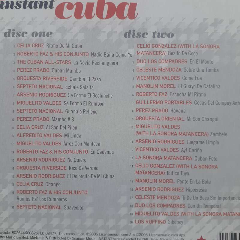 Instant Cuba - Various Artists (2CD Import) (2006)