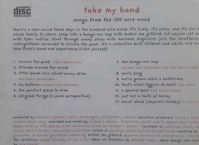 Take My Hand: Songs From The Hundred Acre Wood - Various (1995)