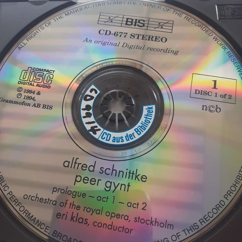 Schnittke, Orchestra Of The Royal Opera, Stockholm, Klas - Peer Gynt (2CD) (1994)