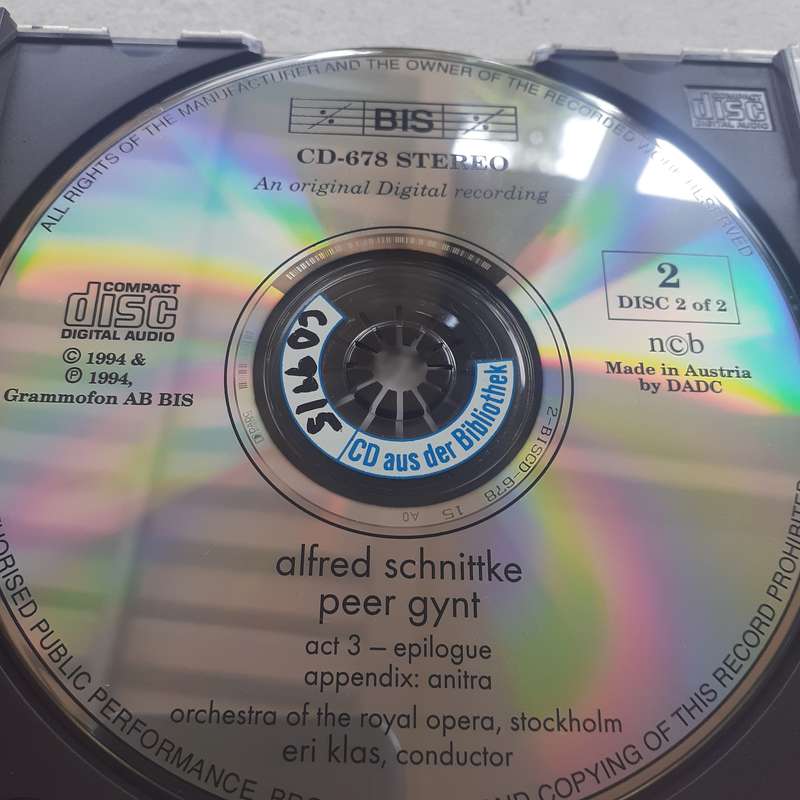 Schnittke, Orchestra Of The Royal Opera, Stockholm, Klas - Peer Gynt (2CD) (1994)