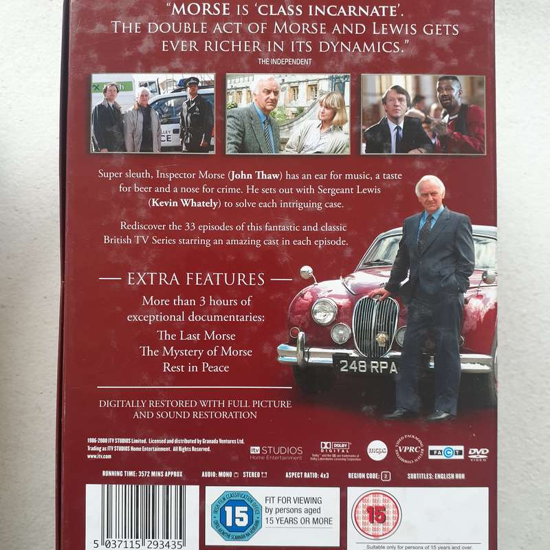 Inspector Morse - The Complete Case Files (John Thaw) [18 DVD Box Set]