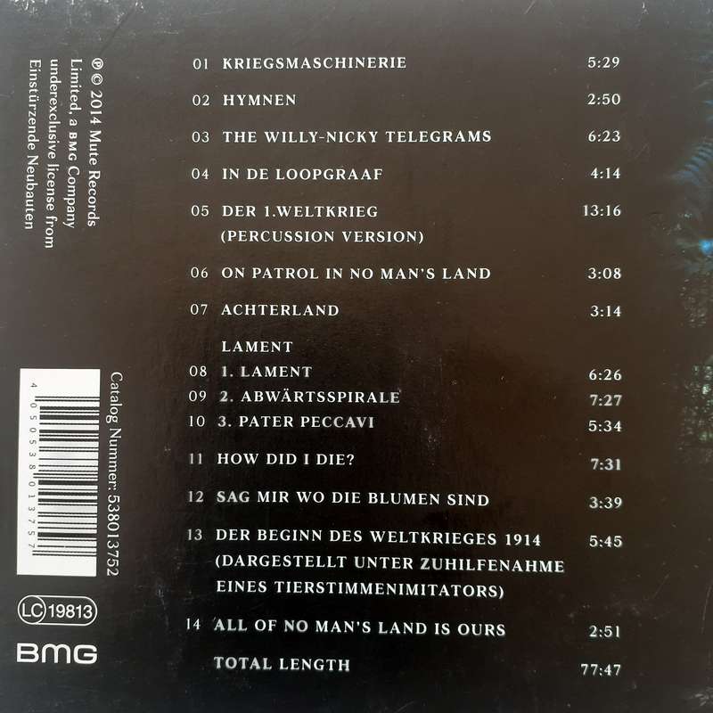 Einstürzende Neubauten - Lament [Import CD Digipak] (2014)   [D]