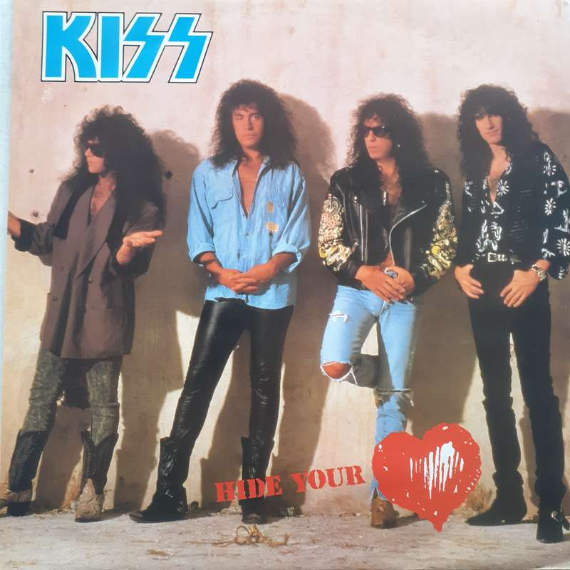 VINYL - Kiss - Hide Your Heart (UK press 12" 45RPM Maxi-Single) (1989)