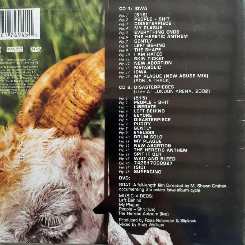 Slipknot - Iowa (10th Anniversary Edition CD+DVD) [Import Digipak] (2011)    *NEW, sealed