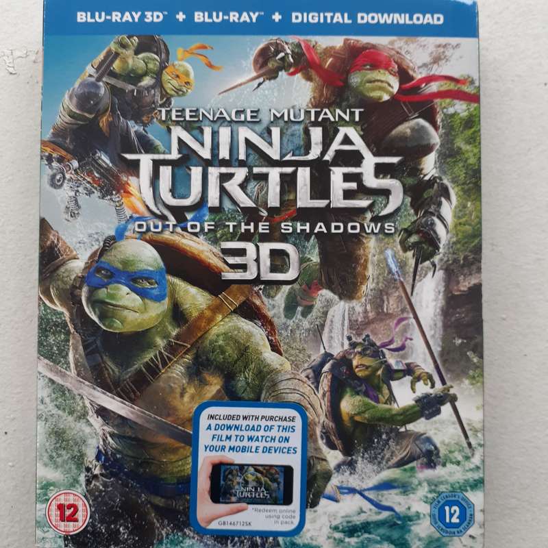 Teenage Mutant Ninja Turtles: Out Of The Shadows 3D [3D Blu-ray Movie + Blu-ray Movie]  *NEW, sealed