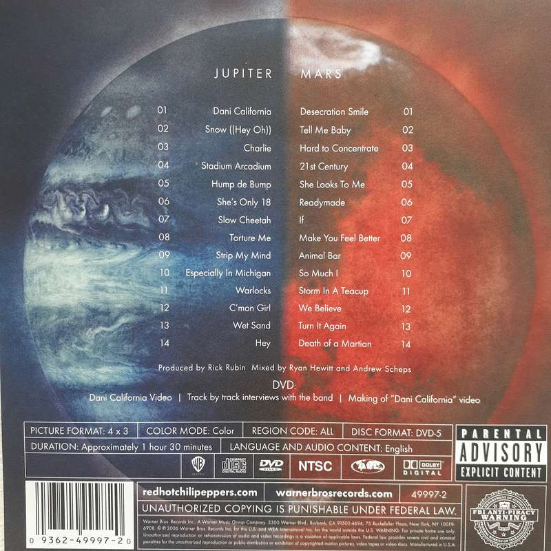 Red Hot Chili Peppers - Stadium Arcadium [Ltd Ed Box Set: 2 CD + DVD] (2006)