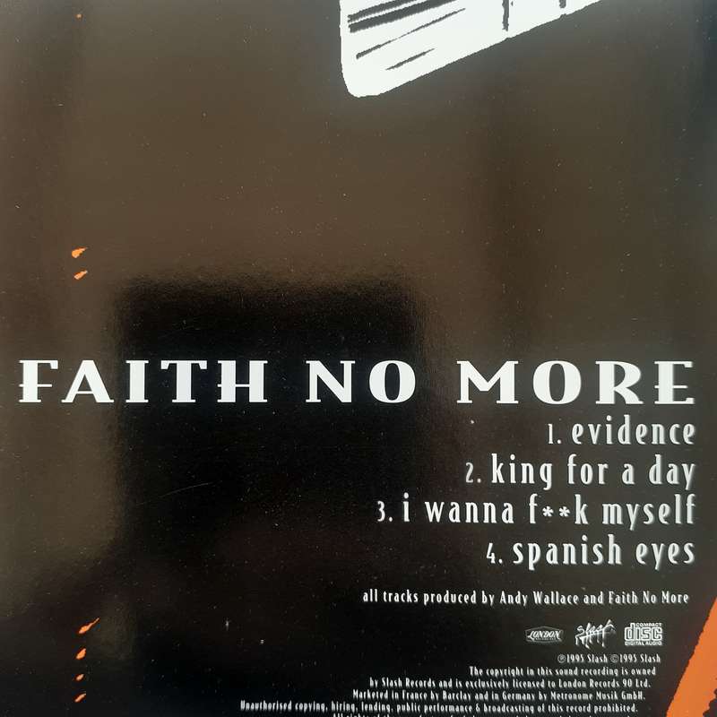 Faith No More - Evidence [Import CD single] (1995)
