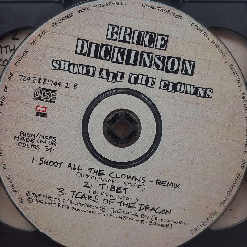 Bruce Dickinson - Shoot All The Clowns [2 CD Import single] (1994)    [D]