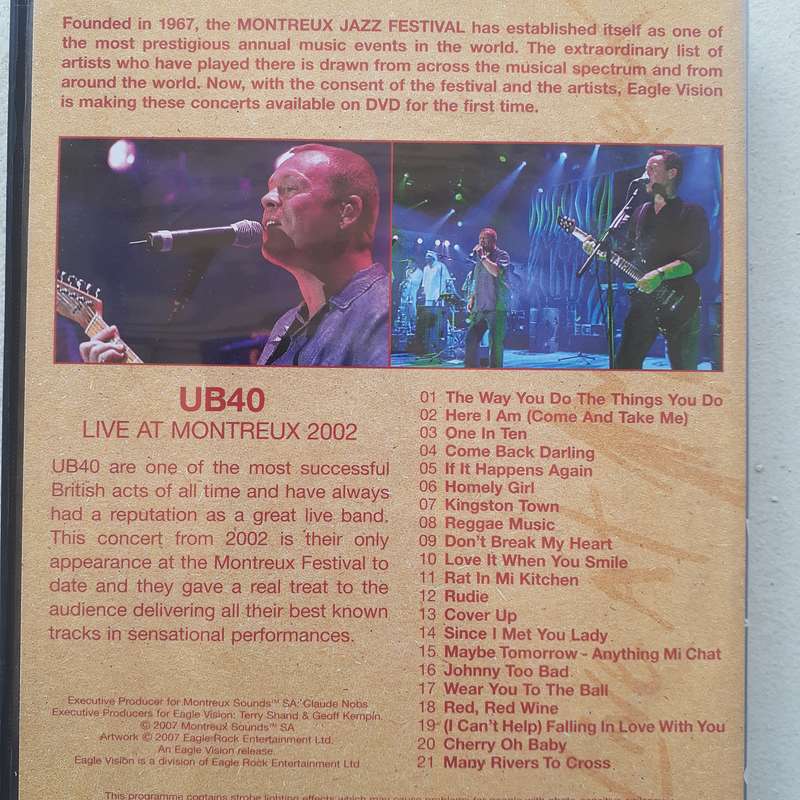 UB40 - Live At Montreux 2002 [DVD] (2007)