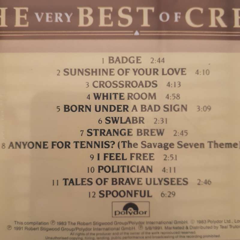 Cream - Strange Brew: The Very Best Of Cream (1983/re1991)