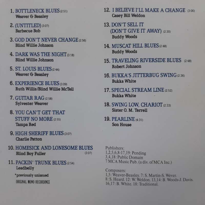 The Slide Guitar (Bottles, Knives & Steel) - Various Artists (1990)