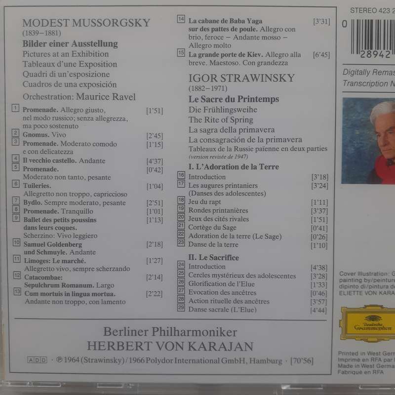 Mussorgsky / Ravel / Strawinsky / von Karajan / Berliner Phil. - Bilder Einer Ausstellung... (CD)
