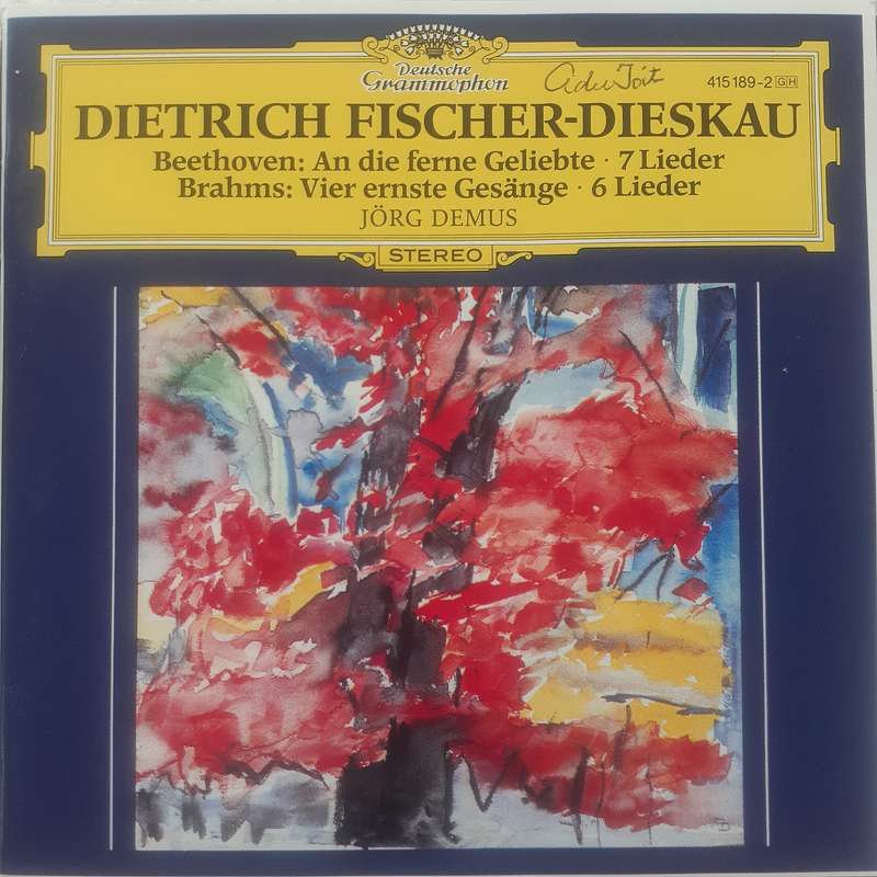 Dietrich Fischer-Dieskau / Demus / Beethoven / Brahms - An Die Ferne Geliebte (CD 1985)