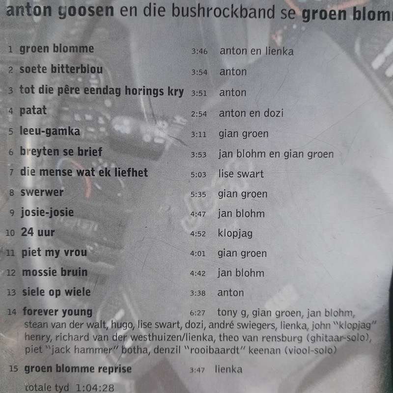 Anton Goosen - Groen Blomme-Projek (2005)