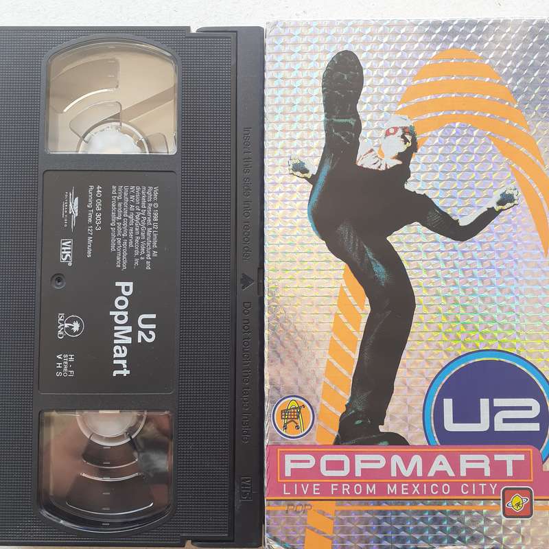 U2 - PopMart Live From Mexico City [VHS VIDEO CASSETTE] (Card Cover U.S. release - NTSC) (1998)