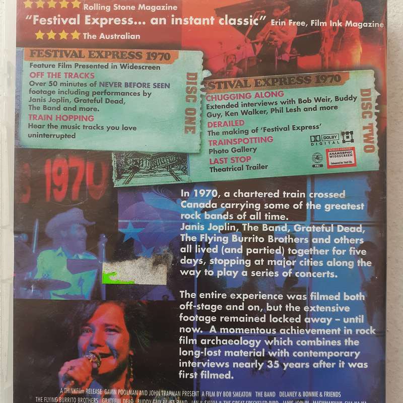 Festival Express - Janis Joplin / The Band / Grateful Dead [2 x DVD Movie] (2003)