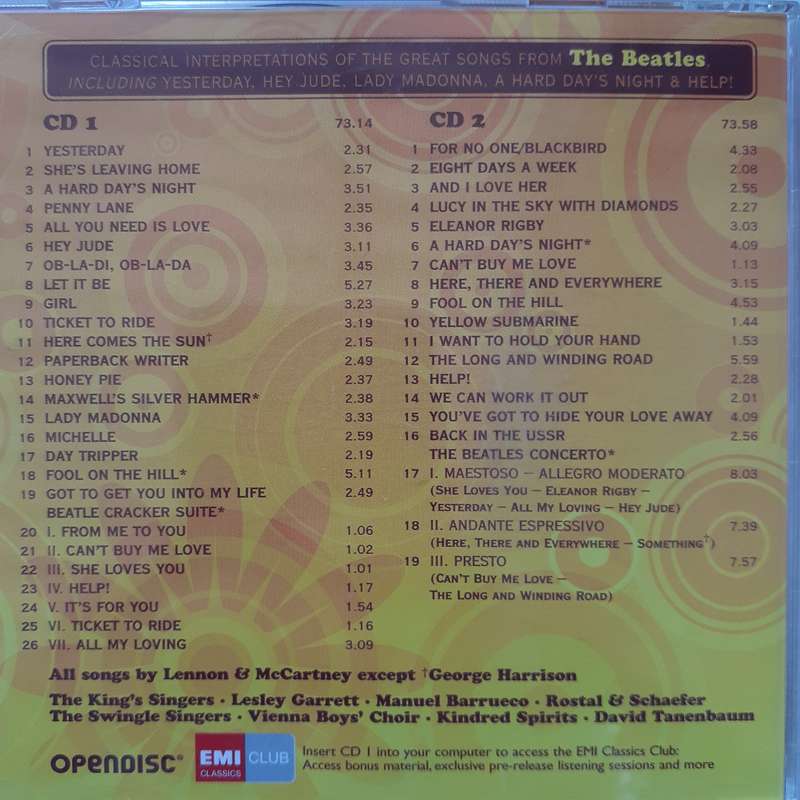 Classical Beatles - Various Artists (2CD) (2008)
