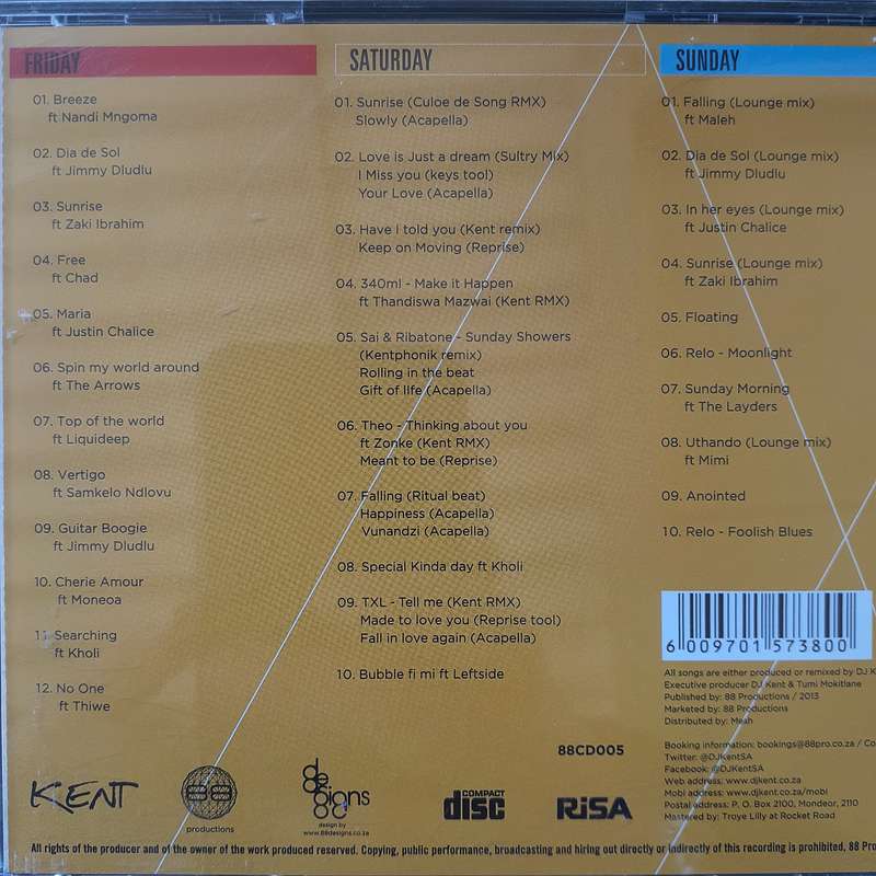 DJ Kent - The Weekent (3 CD) (2013)