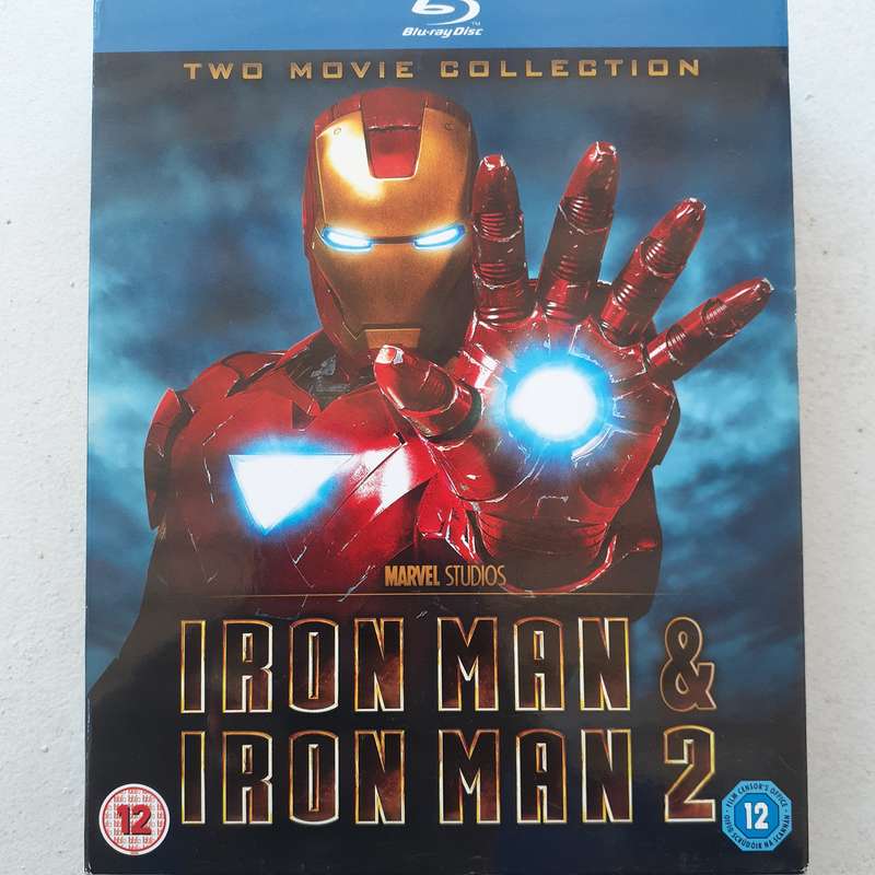Iron Man 1 & 2  [3 Disc Blu-ray Movie Box Set]