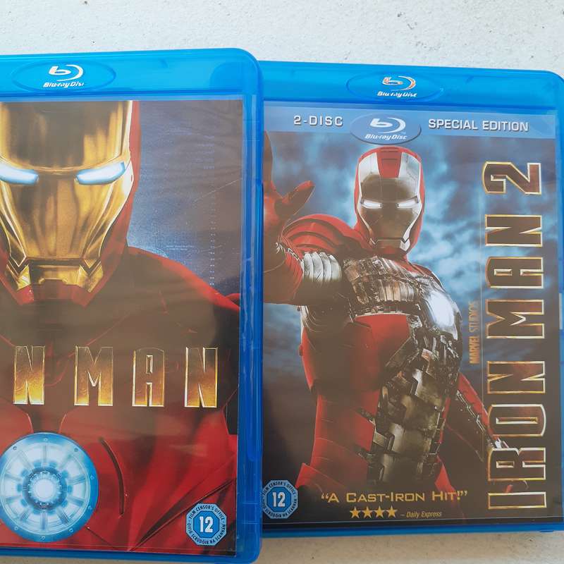 Iron Man 1 & 2  [3 Disc Blu-ray Movie Box Set]