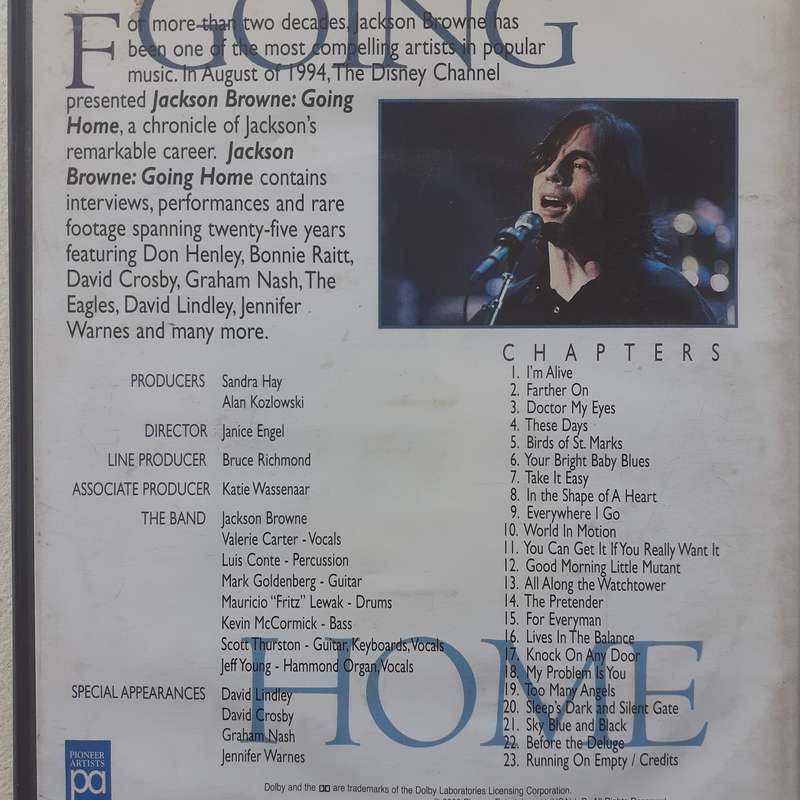 Jackson Browne - Going Home [DVD] (2000)
