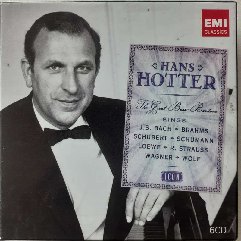 Hans Hotter - The Great Bass-Baritone Sings J.S. Bach, Brahms, Schubert... [6 CD Box Set] (2009)