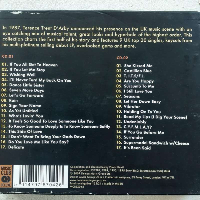 Terence Trent D'Arby - Sign Your Name: The Best Of TTD (2CD)  (2007)