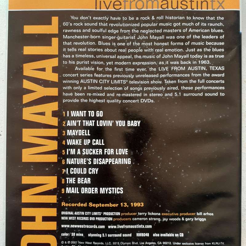 John Mayall - Live From Austin TX [DVD] (2007)   [D]