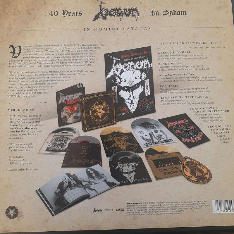 VINYL - Venom - In Nomine Satanas [9 LP Deluxe Ltd Ed Box Set] (2019)