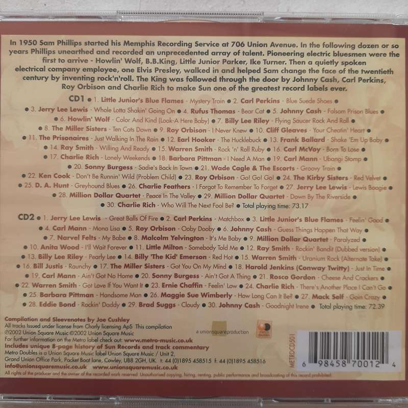 The Legendary Story Of Sun Records - Various Artists [2 CD] (2002)  *Folk/Blues