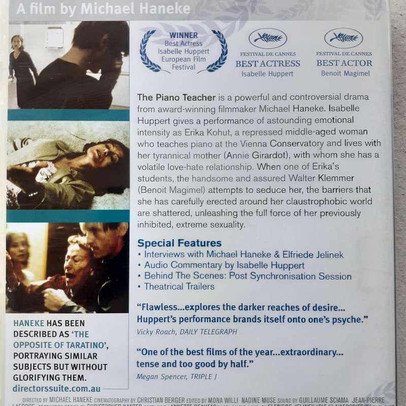 The Piano Teacher (A Michael Haneke Film) (2001) [DVD Movie]  (French)