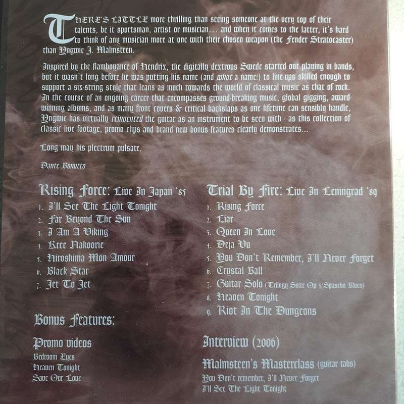 Yngwie J. Malmsteen - Far Beyond The Sun [DVD] (2007)   [D]