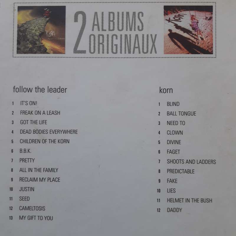Korn - Follow The Leader / Korn [Ltd Ed Numbered 2 CD Set] (1999)