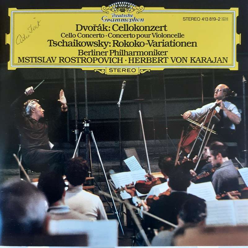 Dvorak, Tschaikowsky, Berliner Phil, Rostropovich, Von Karajan - Cellokonzert  Rokoko-Variationen