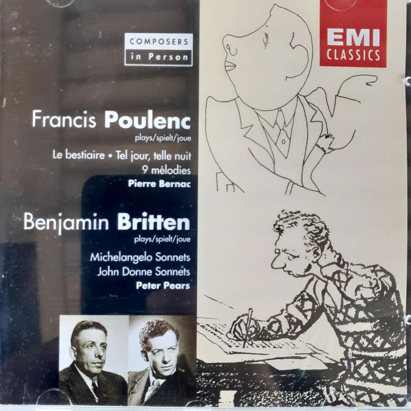 Poulenc, Britten, Bernac, Pears - Le Bestiaire, Tel Jour, Telle Nuit, 9 Mélodies....