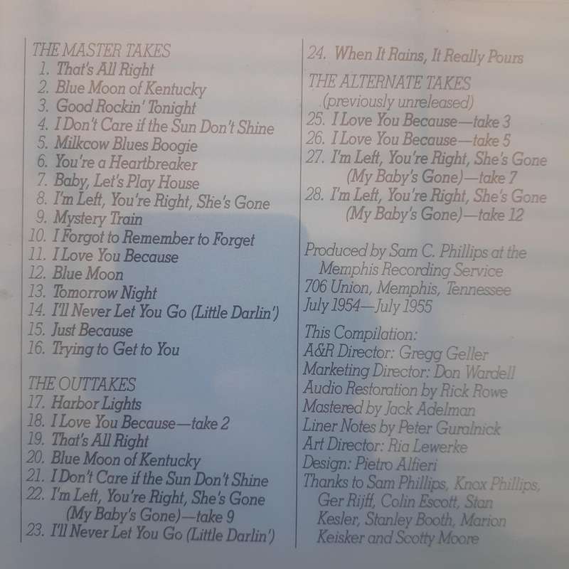 Elvis Presley - The Sun Sessions CD (Elvis Presley Commemorative Issue) (1987)