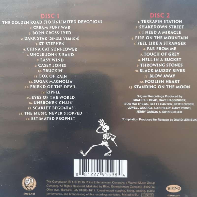 The Grateful Dead - The Best Of The Grateful Dead (2CD Import) (2015)   *NEW, sealed