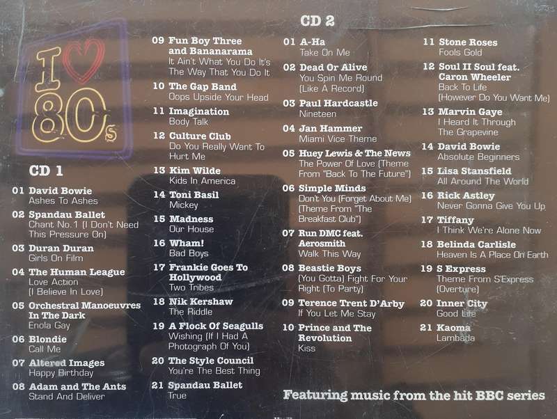 I Love 80s - Various Artists (2CD) (2001)