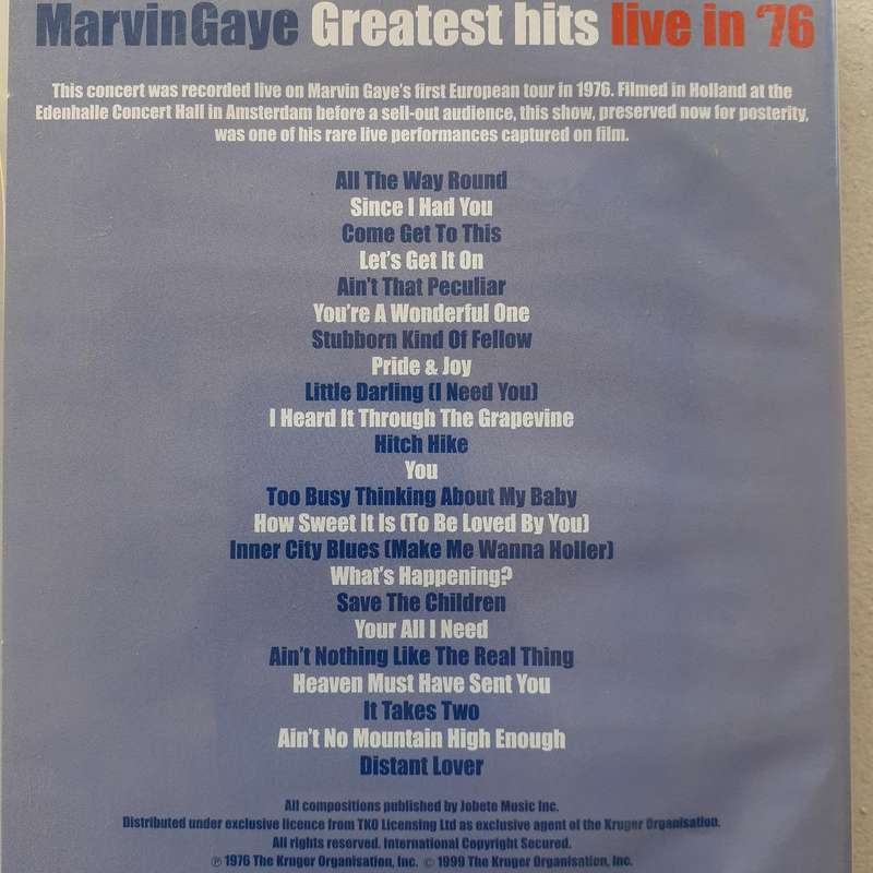 Marvin Gaye - Greatest Hits Live '76 [DVD]