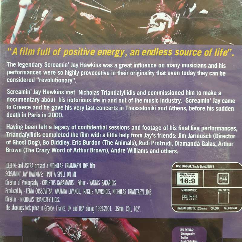 Screamin' Jay Hawkins - I Put A Spell On Me [DVD]  [D]    *NEW, sealed