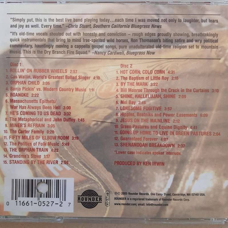 Dry Branch Fire Squad - Live At The Newburyport Firehouse [2CD] (2005)